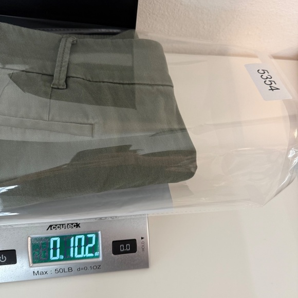 Loft Outlet Shorts Women 6 Petite Green Bermuda Roll Slash Pocket Stretch Casual - Picture 11 of 11